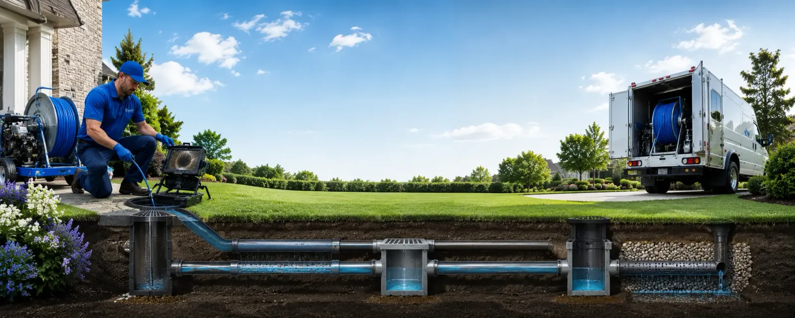 Outdoor drain cleaning information for Albany, VT